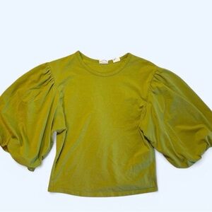 Levi’s Green Puff Sleeve Top